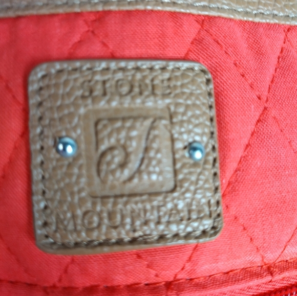 STONE MOUNTAIN Women's Crossbody Purse Quilted Lockport Style Coral Color NWT - Picture 2 of 16